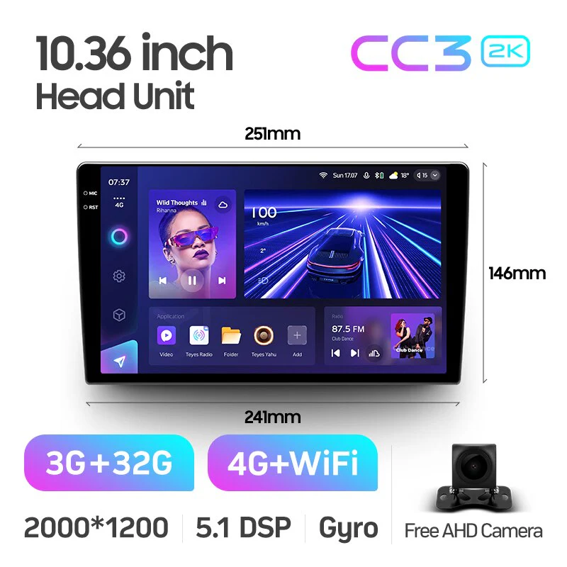 BOXLESS UNITS - 9" & 10.2" Universal DIN2 CC3 / CC3 2K - Image 12