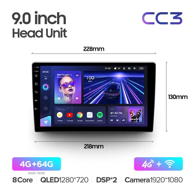 BOXLESS UNITS - 9" & 10.2" Universal DIN2 CC3 / CC3 2K - Image 4