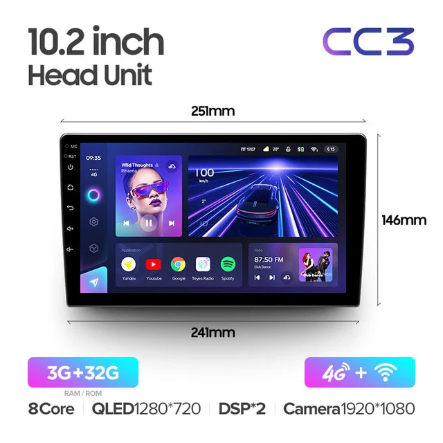 BOXLESS UNITS - 9" & 10.2" Universal DIN2 CC3 / CC3 2K - Image 6
