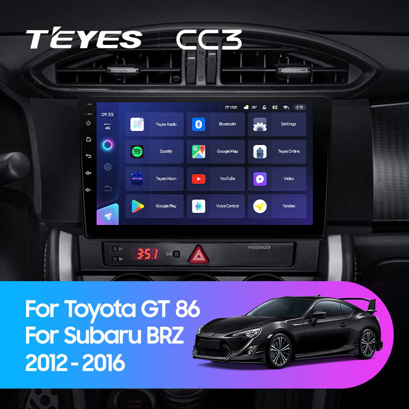 Toyota GT 86 / Subaru BRZ (2012-2016) Right Hand Drive