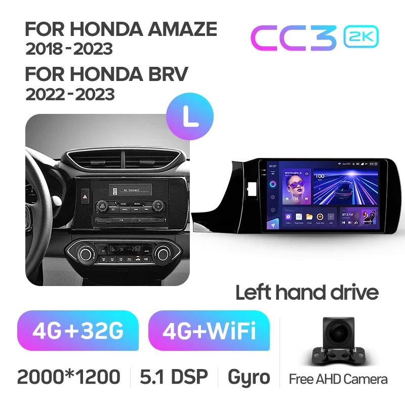Honda Amaze (2018-2023) / BRV (2022-2023) Left Hand Drive - Image 5
