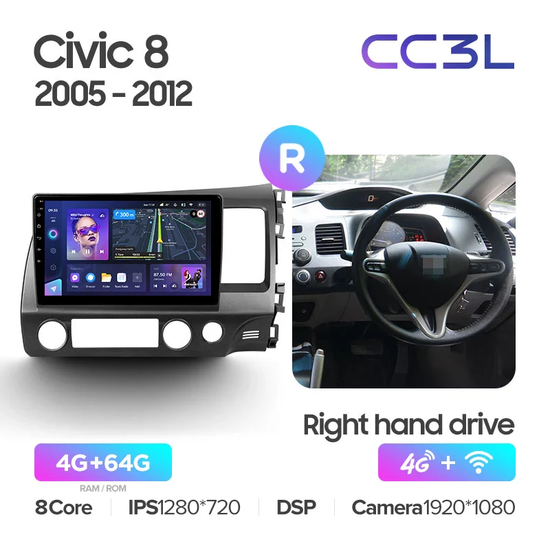 Honda Civic 8 FK FN FD (2005-2012) Right Hand Drive - Image 5