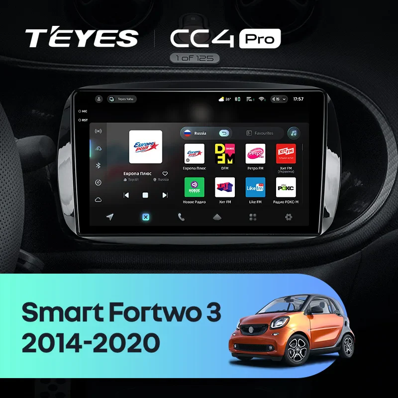 Mercedes Benz Smart Fortwo 3 C453 A453 W453 (2014-2020)