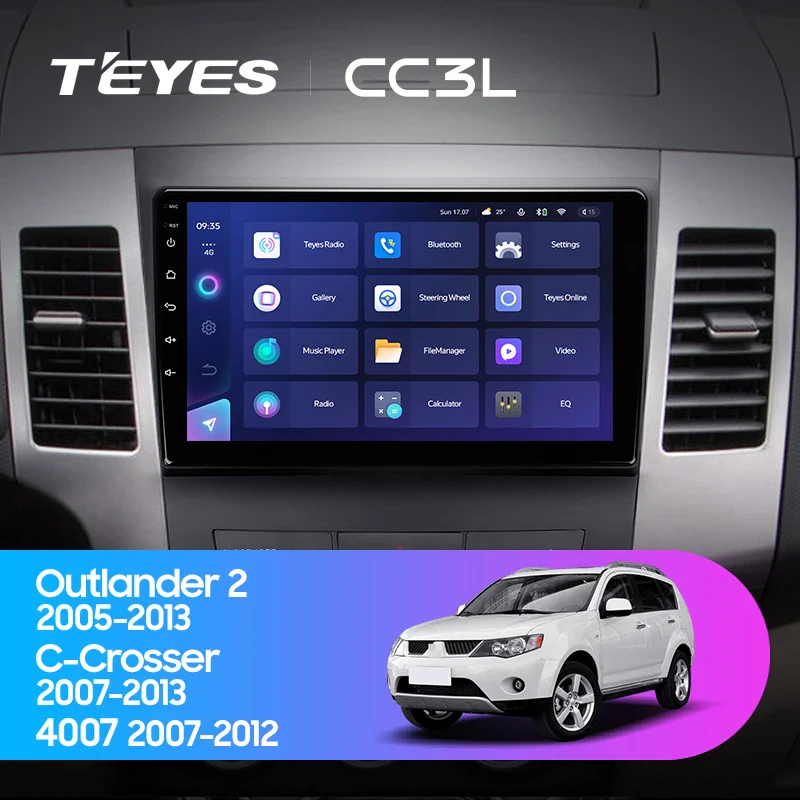 Mitsubishi Outlander 2 CW0W (2005-2013) / Citroen C-Crosser 1 (2007-2013) / Peugeot 4007 (2007-2012)