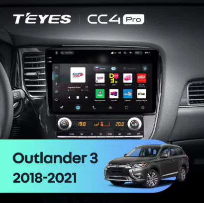 Mitsubishi Outlander 3 III GF0W GG0W (2018-2021) Left Hand Drive