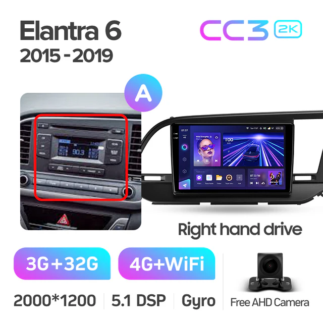 Hyundai Elantra 6 (2015-2019) Right hand drive - Image 6
