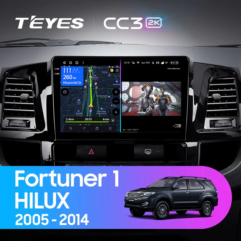 Toyota Fortuner 1 AN50 AN60 / HILUX Revo Vigo (2008-2014)