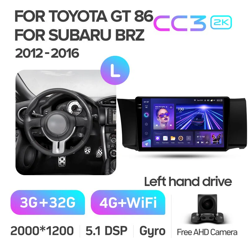 Toyota GT 86 / Subaru BRZ (2012-2016) Left Hand Drive - Image 6