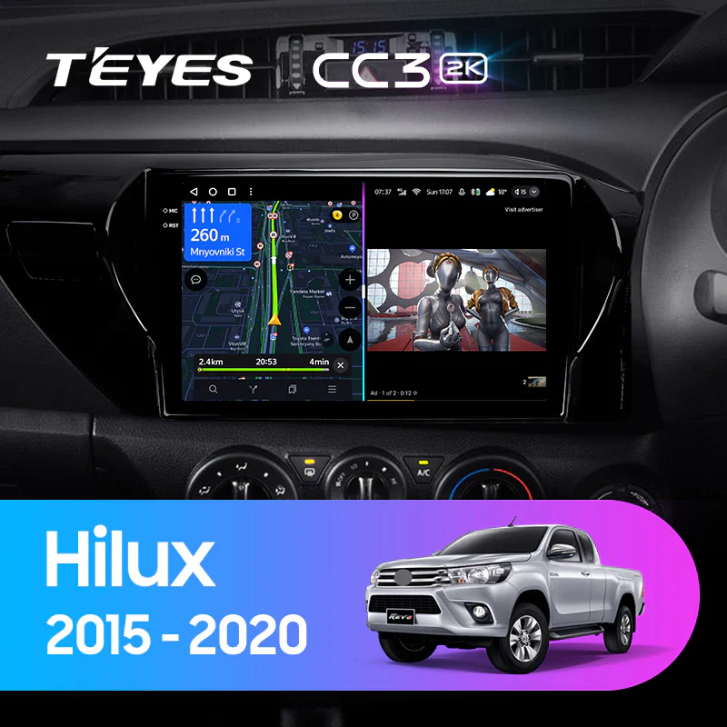 Toyota Hilux Pick Up AN120 (2015-2022) Right hand driver