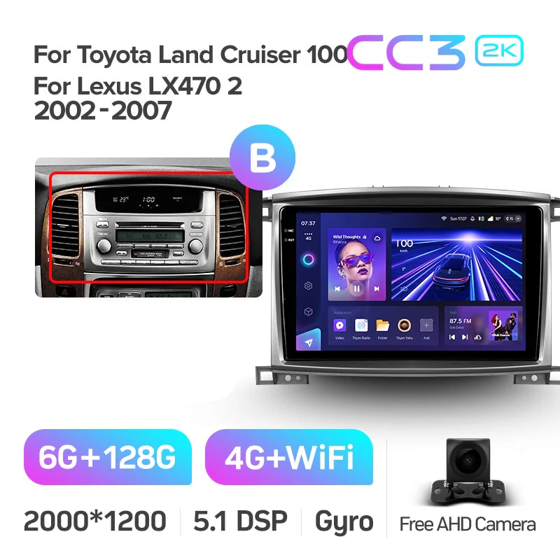 Toyota Land Cruiser LC 100 For Lexus LX470 J100 2 II (2002-2007) - Image 13