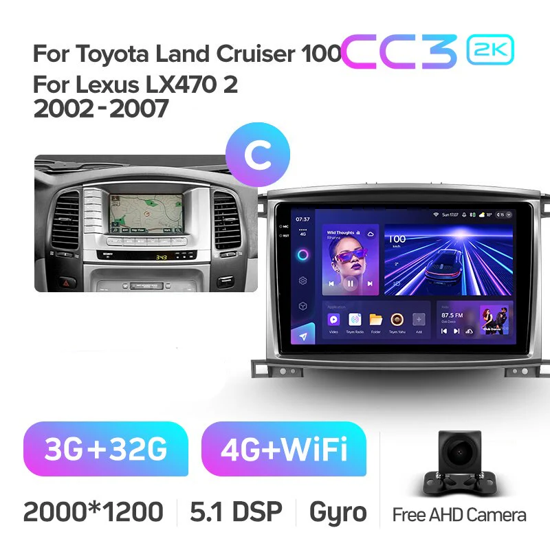 Toyota Land Cruiser LC 100 For Lexus LX470 J100 2 II (2002-2007) - Image 16