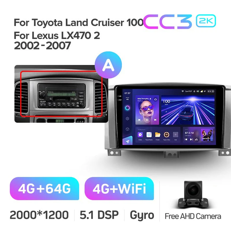 Toyota Land Cruiser LC 100 For Lexus LX470 J100 2 II (2002-2007) - Image 7