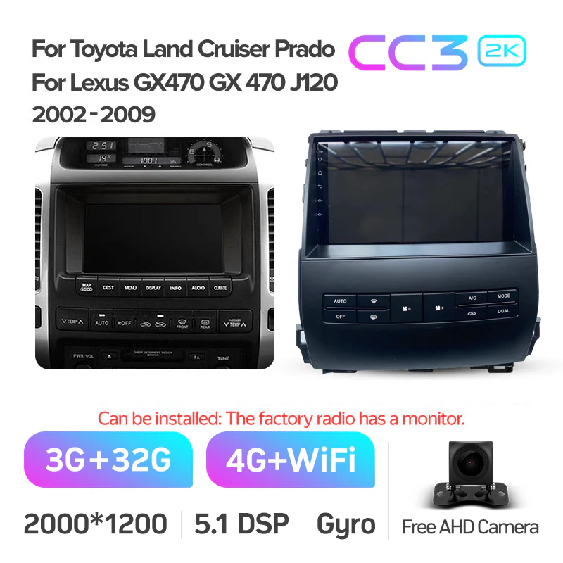 Toyota Landcruiser Land Cruiser Prado 120 J120 / Lexus GX470 GX 470 (2002-2009) [B] - Image 11