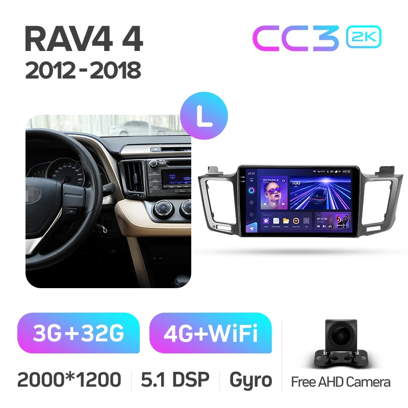 Toyota RAV4 RAV 4 XA40 5 XA50 (2012-2018) 10.2" Screen - Left Hand Drive - Image 6