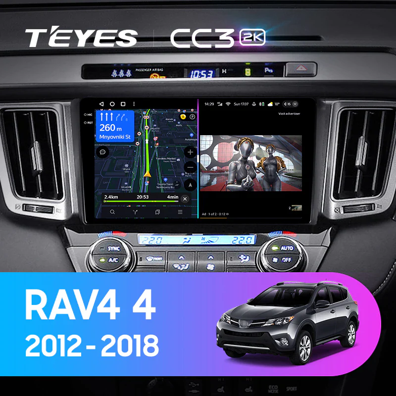 Toyota RAV4 RAV 4 XA40 5 XA50 (2012-2018) 9" Screen Right Hand Drive