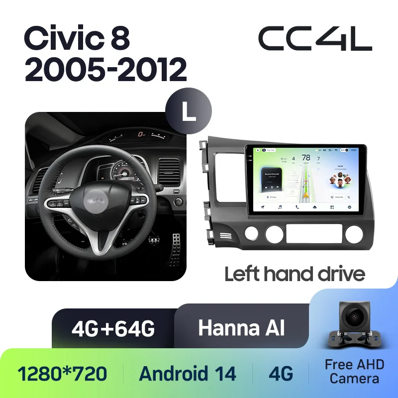 Honda Civic 8 FK FN FD (2005-2012) Left Hand Drive - Image 8