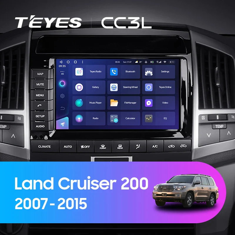 Toyota Land Cruiser 11 200 (2007-2015) [F2] 9 Inch