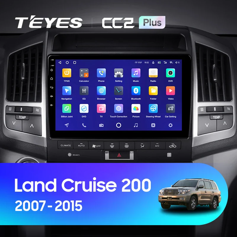 Toyota Land Cruiser 11 200 (2007-2015) [F3] 10 Inch