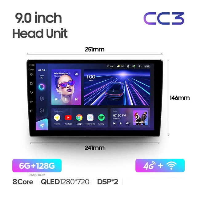 9" & 10.2" Universal DIN1 CC3 / CC3 2K - Image 4